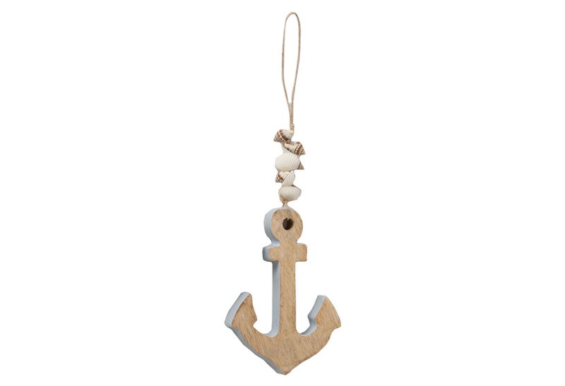 Boltze Farina Deco Διακοσμητική Άγκυρα Ξύλινη 9x2x27cm
