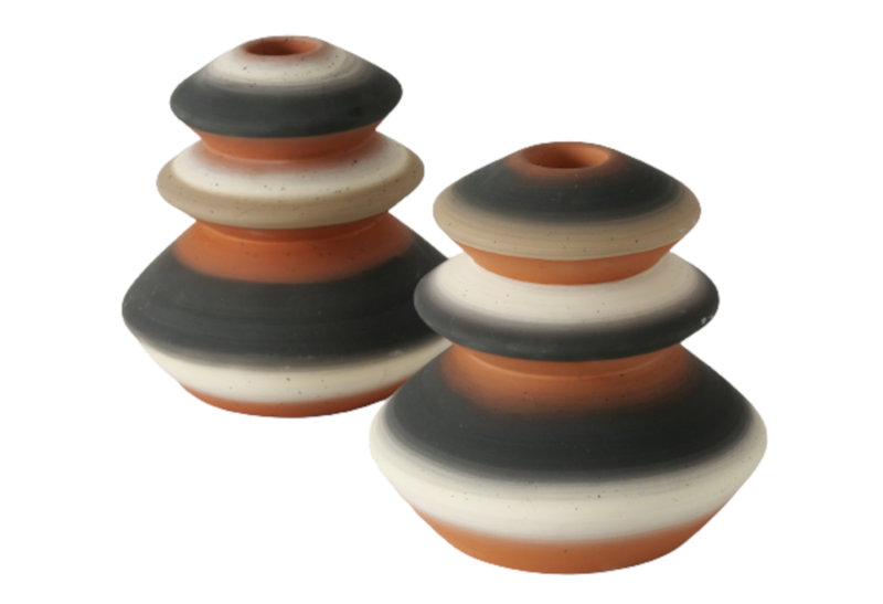 Boltze Ivaro Deco Κηροπήγιο Κεραμικό 12x12cm σε 2 Σχέδια
