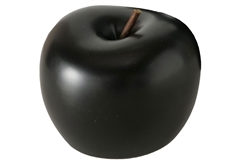 Boltze Milani Deco Διακοσμητικό Μήλο 8x7cm Μαύρο Ματ Κεραμικό