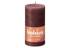 Bolsius Κερί Rustic Shine Velvet Red 60 Ωρών 13x6.8cm