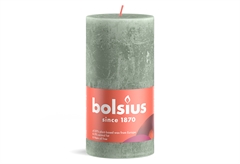 Bolsius Κερί Rustic Shine Jade Green 60 Ωρών 13x6.8cm