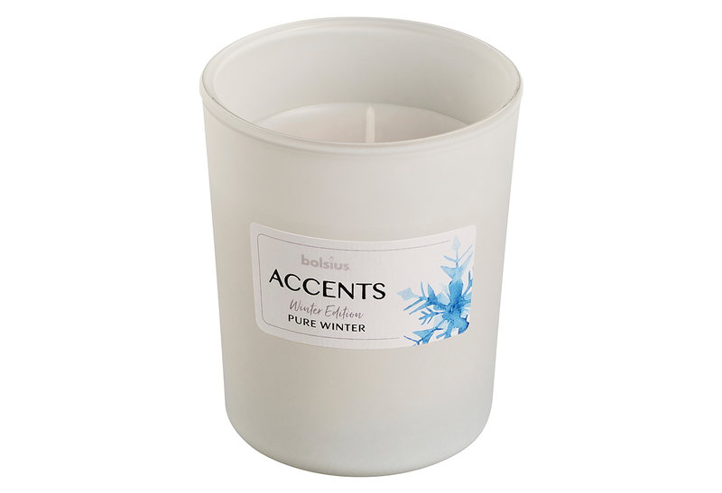 Bolsius Αρωματικό Κερί Accents Pure Winter σε Ποτήρι 7.6x9.2cm