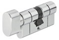 Abus KD6PSN Κύλινδρος 30/30 με Πόμολο και Κλειδί Ασφαλείας Χρωμέ