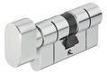 ABUS Κύλινδρος 16x3.3x17.3cm (40+40) με Πόμολο και Κλειδί Ασφαλείας Χρωμέ KD6PSN