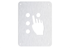 Metalor Πινακίδα Πληροφόρησης Σύστημα Braille 12x16cm Ασημί