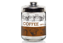 Cerve Βάζο Καφέ Pure Coffee Γυάλινο Πολύχρωμο 800ml