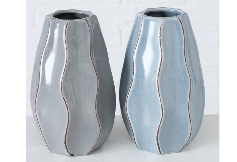 Boltze Hilary Βάζο Κεραμικό σε 2 Αποχρώσεις 12x19cm