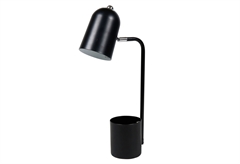 Ostaria Phineas Φωτιστικό Γραφείου E27 Μεταλλικό 19x14x39cm Μαύρο
