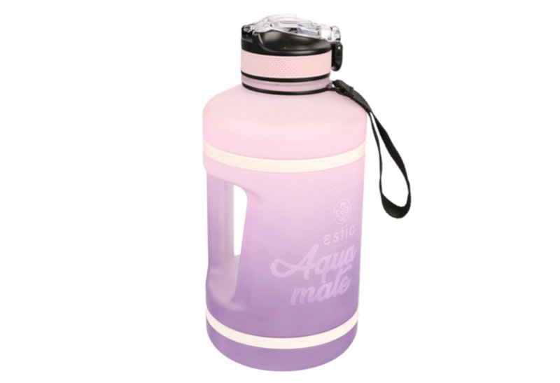 Estia Home Art Aqua Matte Μπουκάλι Νερού Πλαστικό Ombre Ροζ-Μωβ 2.2lt