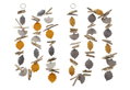 Boltze Autumn Deco Διακοσμητική Γιρλάντα Κουρτίνα σε 2 Σχέδια 180cm