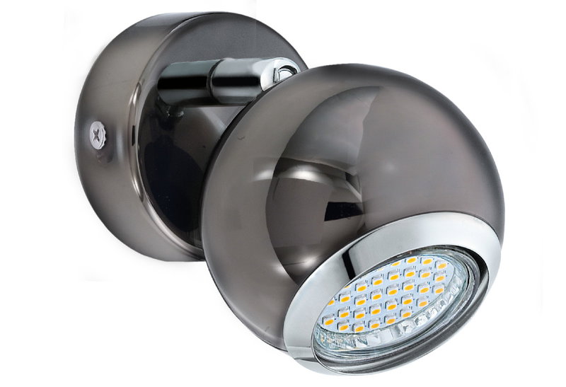 Eglo Bimeda Σποτ Μονό 2.8W GU10 Ανθρακί/Ασημί