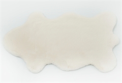 Χαλί Fluffy Rabbit Skin Εκρού 100x60cm