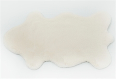 Χαλί Fluffy Rabbit Skin Εκρού 150x80cm