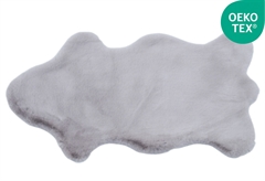 Χαλί Rabbit Fluffy Shape 100x60cm Ανοιχτό Γκρι