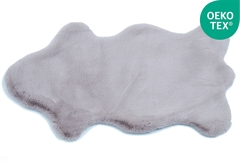 Χαλί Rabbit Fluffy Shape 150x80cm Ανοιχτό Γκρι