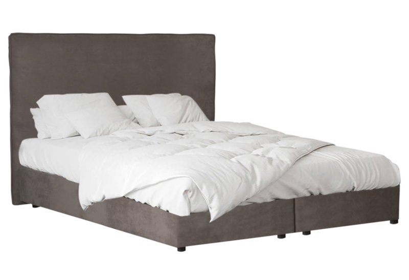 Κρεβάτι Διπλό Scandic Taupe για Στρώμα 200x160cm