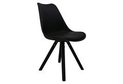 Καρέκλα Homefit Stone M54xΠ48xY83cm Μαύρη