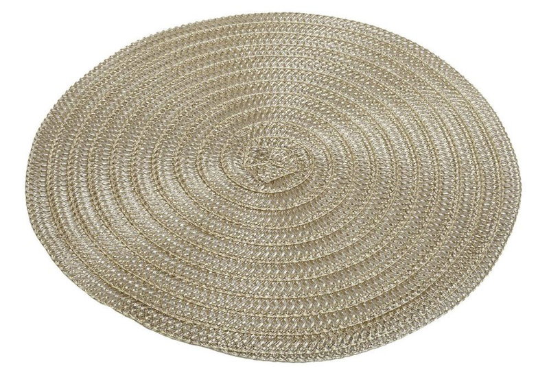 Espiel Σουπλά Στρογγυλό PVC/PET Χρυσό Φ.38cm