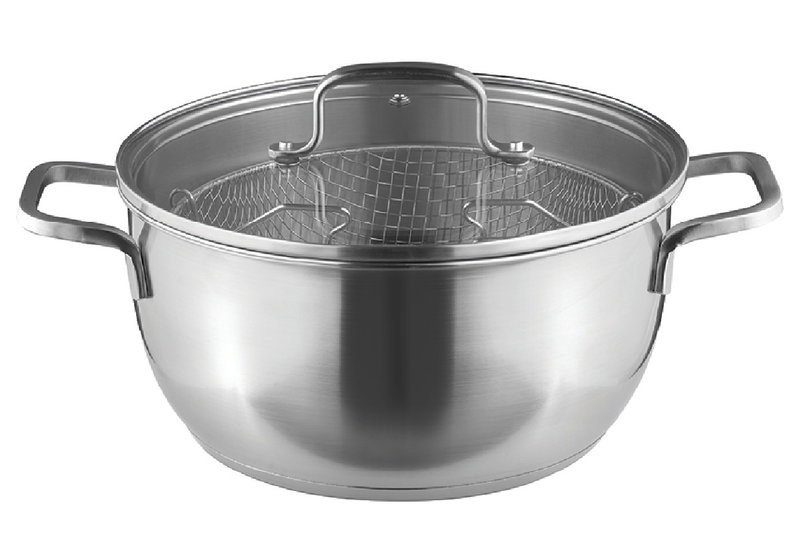 Pal Titanium Pro Φριτέζα Ανοξείδωτη Ατσάλινη Φ.24cm
