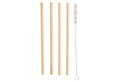 Cyclops Σετ 4 Καλαμάκια Bamboo και Βουρτσάκι