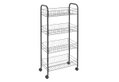 Metaltex Lava Therm Ascona Τρόλεϊ Μεταλλικό Μαύρο 4 Θέσεων 41x23x84cm