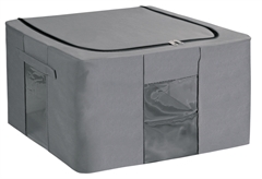 Ionion Κουτί Αποθήκευσης Non Woven Γκρι 40x30x20cm με 3 Μεταλλικά Πλαίσια