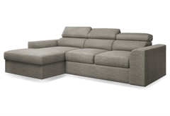 Καναπές Κρεβάτι Γωνιακός Nachevi Bari Αριστερή Γωνία Μπεζ 242x170cm