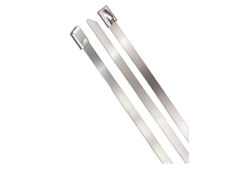 SAS Δεματικά Καλωδίων Μεταλλικά 4.6x360mm Inox 10 Τεμάχια