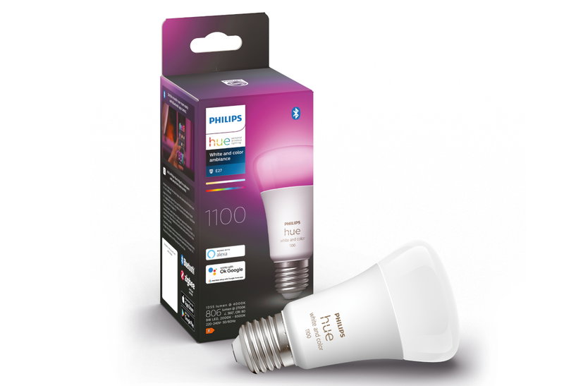 Philips Hue White and Colour Ambiance Λαμπτήρας Τυπικός E27 9W Γαλακτερός