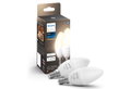Philips Hue White Λαμπτήρας Κερί E14 5.5W Γαλακτερός Σετ 2 Τεμαχίων