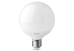 Fos Me Λαμπτήρας LED Σφαιρικός E27 18W Ψυχρό Λευκό Φως Γαλακτερός