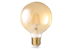 Fos Me Λαμπτήρας LED Σφαιρικός E27 8W Dimmable Filament Μελί