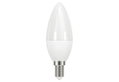 VK Leading Lights Λάμπα LED Κερί E14 6W Ψυχρό Λευκό Φως Γαλακτερό Σετ 3 Τεμαχίων