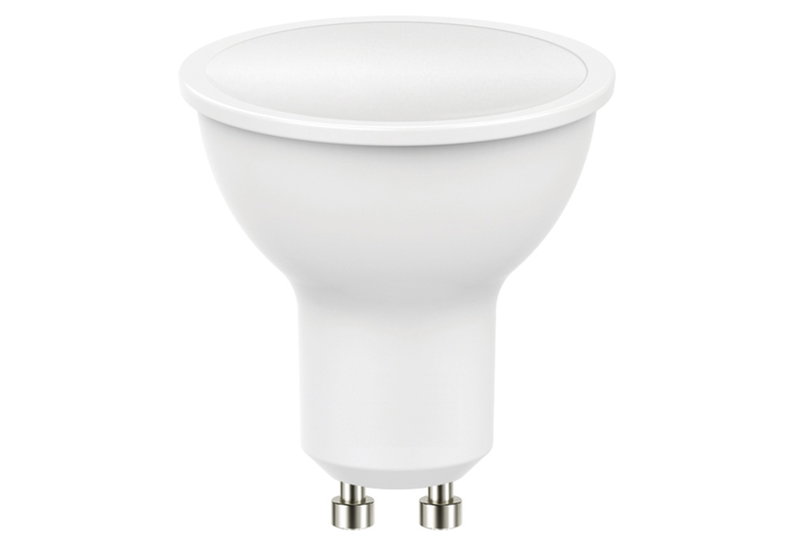 VK Leading Lights Λάμπα LED Σποτ GU10 6W Ψυχρό Λευκό Φως Γαλακτερό Σετ 3 Τεμαχίων