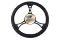 Κάλυμμα Τιμονιού Cartech CT3 Φ44cm Μαύρο/ Γκρι