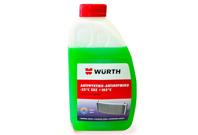 Wurth Αντιψυκτικό/Αντιθερμικό -25°C Πράσινο 1lt