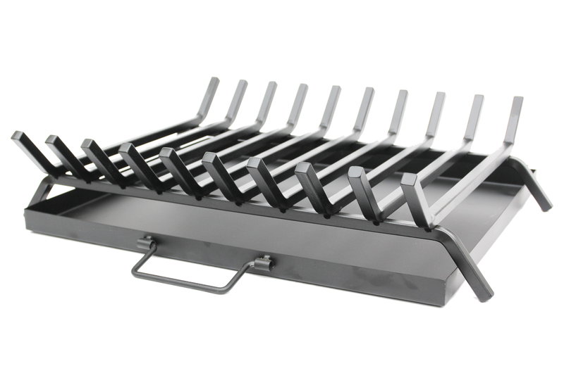 Homefit H178B-A Σχάρα Τζακιού με Συρτάρι 54.5x40.5cm Μαύρη