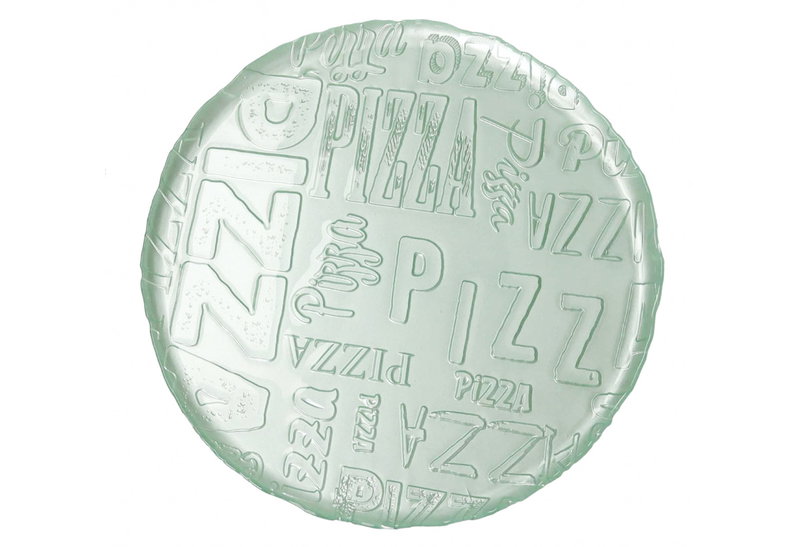 Πιατέλα Πίτσας Γυάλινη Brandani Acquamarina 34cm