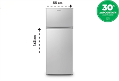Inventor DP1446S Ψυγείο Δίπορτο