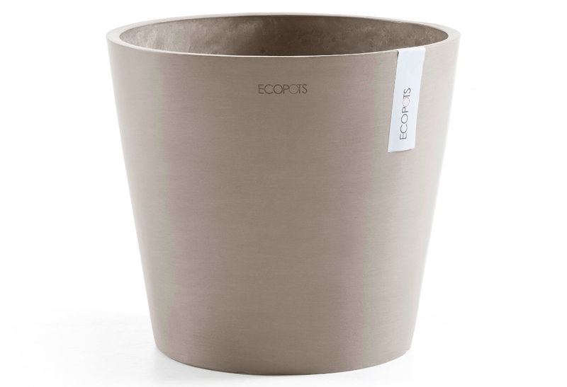 Γλάστρα Ecopots Amsterdam Φ30x26.5cm Taupe