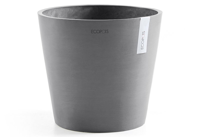 Γλάστρα Ecopots Amsterdam Φ40x35cm Γκρι