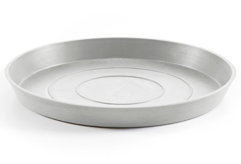 Ecopots Amsterdam Πιάτο Γλάστρας Φ36.5cm Γκρι Ανοιχτό
