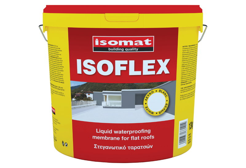 Στεγανωτικό Ταρατσών Ακρυλικό Isomat Isoflex 13kg Λευκό