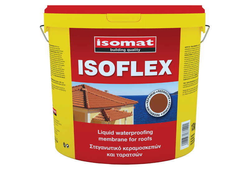 Στεγανωτικό Ταρατσών Ακρυλικό Isomat Isoflex 13kg Κεραμιδί