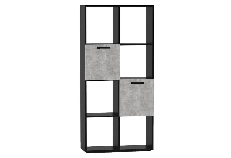 Βιβλιοθήκη Kitwood Milo Μ78xΠ40xΥ165cm Μαύρο