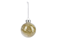 Χριστουγεννιάτικη Μπάλα Χρυσή Φ.8cm σε Διάφορα Σχέδια