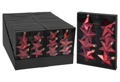 Χριστουγεννιάτικο Σετ Στολίδια Κόκκινο 6.5cm 8 Τεμάχια