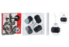 Χριστουγεννιάτικο Σετ Μαυροπίνακα με Κιμωλία 5 Τεμάχια