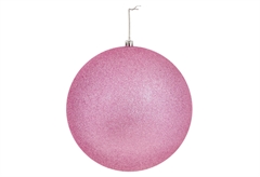 Μπάλα Πλαστική Ροζ Glitter 20cm