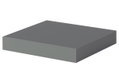 Homefit Ράφι Τοίχου με Αόρατη Στήριξη Ασημί 23x23.5x3.8cm